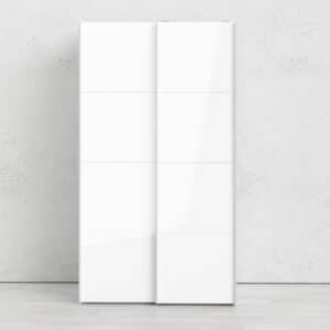 TVILUM Firenze garderobeskab - hvid laminat, 2 skydelåger